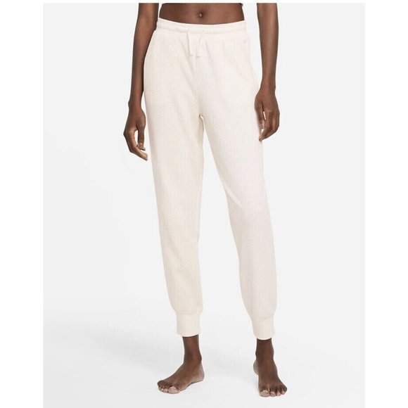 Nike Pants - Nike Yoga Luxe Dri-Fit Womens Medium White Joggers Pants Fitness DD5541-901